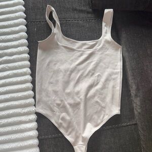 Cream Sleeveless Bodysuit